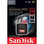 SANDISK EXTREME PRO 128GB SDXC UHS-I (200MB/S, U3/V30) – 4K