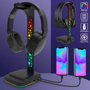 RGB HEADPHONE STAND Z8 WITH USB HUB & AMBIENT LIGHTING