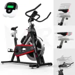 EXERCISE SPIN BIKE — SILENT BELT INDOOR CYCLING BIKE FOR HOME GYM