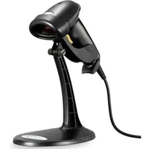 LASER BARCODE SCANNER WITH STAND — HANDS-FREE USB LASER SCANNER