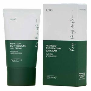 ANUA HEARTLEAF SILKY MOISTURE SUN CREAM SUNSCREEN
