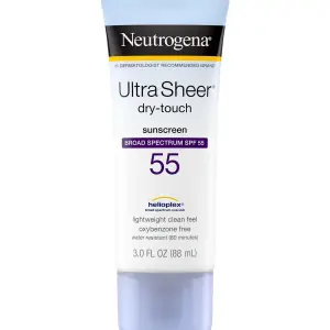 NEUTROGENA SUNSCREEN - SPF 55 ULTRA SHEER SUNSCREEN| Dry-Touch Sunscreen Lotion, SPF 55 - 88ml
