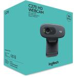LOGITECH C270 – 720P HD WEBCAM WITH NOISE-REDUCING MIC