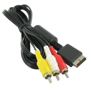 PS2/PS3 AV TO 3 RCA CABLE 1.8M | COMPOSITE TV LEAD