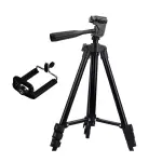 ALUMINUM ALLOY TRIPOD - 3120A STAND HOLDER FOR MOBILE PHONES & CAMERAS | BLACK FINISH, LIGHTWEIGHT