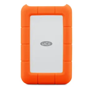 LACIE RUGGED USB-C, 4TB, PORTABLE EXTERNAL HARD DRIVE, DROP, SHOCK, DUST, RAIN RESISTANT