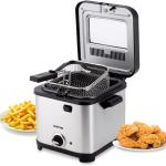 GEEPAS 900W DEEP FAT FRYER, 1.5L STAINLESS STEEL