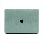CHIC MINT GREEN CROCODILE-TEXTURE HARDSHELL FOR MACBOOK AIR/PRO (13–16″)