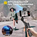 AOCHUAN 3-AXIS SMARTPHONE GIMBAL WITH RGB MAGNETIC FILL LIGHT