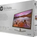 HP 32S DISPLAY 31.5-INCH FHD MONITOR WITH ANTI-GLARE, ANTI-STATIC, LED BACKLIGHTS, HDMI, VGA, ONSCREEN CONTROLS