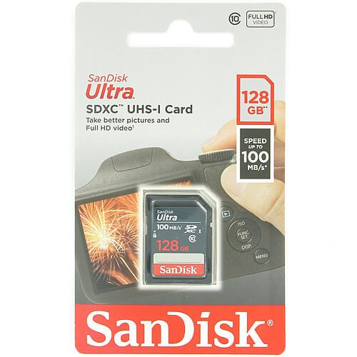 SANDISK ULTRA 128GB SDXC UHS-I MEMORY CARD (100 MB/S, C10/U1)
