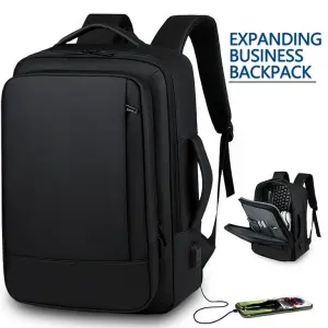ZHYRZNG DOUBLE LAYER TRAVEL BACKPACK STUDENT SCHOOL BAG WITH LAPTOP COMPARTMENT