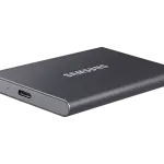 SAMSUNG METALIC GRAY EXTERNAL SSD DRIVE ENCLOSURE WITH TYPE-C