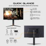 LG 27GR75Q-B 27” ULTRAGEAR™ QHD GAMING MONITOR WITH 165HZ REFRESH RATE