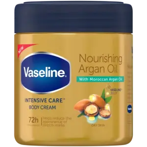 VASELINE INTENSIVE CARE ARGAN OIL STRETCH MARKS REPAIR BODY CREAM 400ML