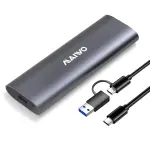 M.2 NVMe SSD Enclosure USB 3.1 Gen 2 (10Gbps) – Tool-Free USB-C Case with UASP & TRIM| with Type-C and USB