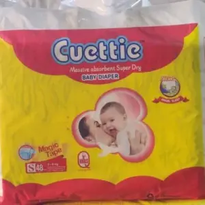 CUETTIE BABY DIAPERS SMALL (48PCS) – SOFT, LEAKPROOF & GENTLE