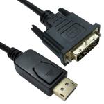 HIGH-QUALITY GOLD PLATED DISPLAYPORT TO DVI MALE TO MALE