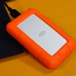 LACIE RUGGED USB-C, 4TB, PORTABLE EXTERNAL HARD DRIVE, DROP, SHOCK, DUST, RAIN RESISTANT