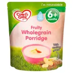 COW & GATE FRUITY WHOLEGRAIN PORRIDGE/BABY FOOD 6MONTHS+