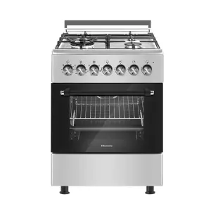 HISENSE 60X60CM COOKER; 3 GAS BURNERS + 1 ELECTRIC HOTPLATE W/ ELECTRIC OVEN | HF631GEES