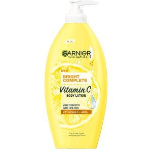 GARNIER BRIGHT COMPLETE VITAMIN C BODY LOTION with Lemon Extract 400ml