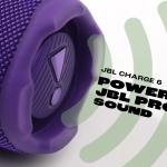 JBL CHARGE 6 PORTABLE BLUETOOTH SPEAKER – IP68, 28-HOUR BATTERY, BUILT-IN POWER BANK(PURPLE)