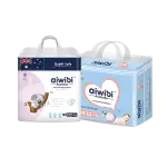 AIWIBI PREMIUM NATURAL NEWBORN DIAPERS 22PCS