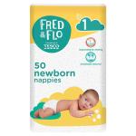 TESCO FRED & FLO NEWBORN NAPPIES
