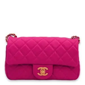 PEARL CRUSH RECTANGLE MINI PINK CROSSBODY BAG