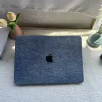 DENIM PU LEATHER MACBOOK CASE — AIR 13/15, PRO 13/14/15/16|NAVY BLUE