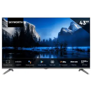 SKYWORTH 43" FHD SMART ANDROID TV (CHROMECAST, HDR, BLUETOOTH, HDMI, USB) – BLACK