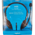 LOGITECH H111 WIRED STEREO HEADSET WITH NOISE-CANCELLING MICROPHONE
