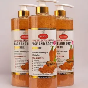 SKIN SECRET TURMERIC EXFOLIATING SHOWER GEL | Brightening Face & Body Cleanser