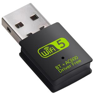 USB WI-FI & BLUETOOTH ADAPTER AC600 – DUAL BAND 2.4/5GHZ 600MBPS WIRELESS DONGLE WITH BLUETOOTH 5.0